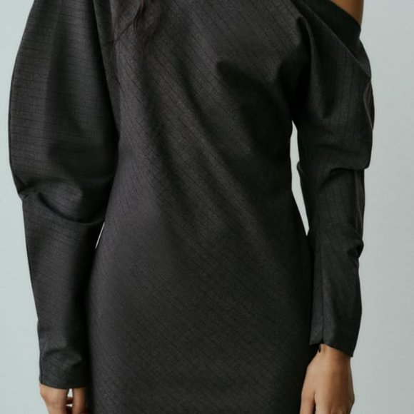 ZARA PINSTRIPE DRESS - Picture 8 of 8